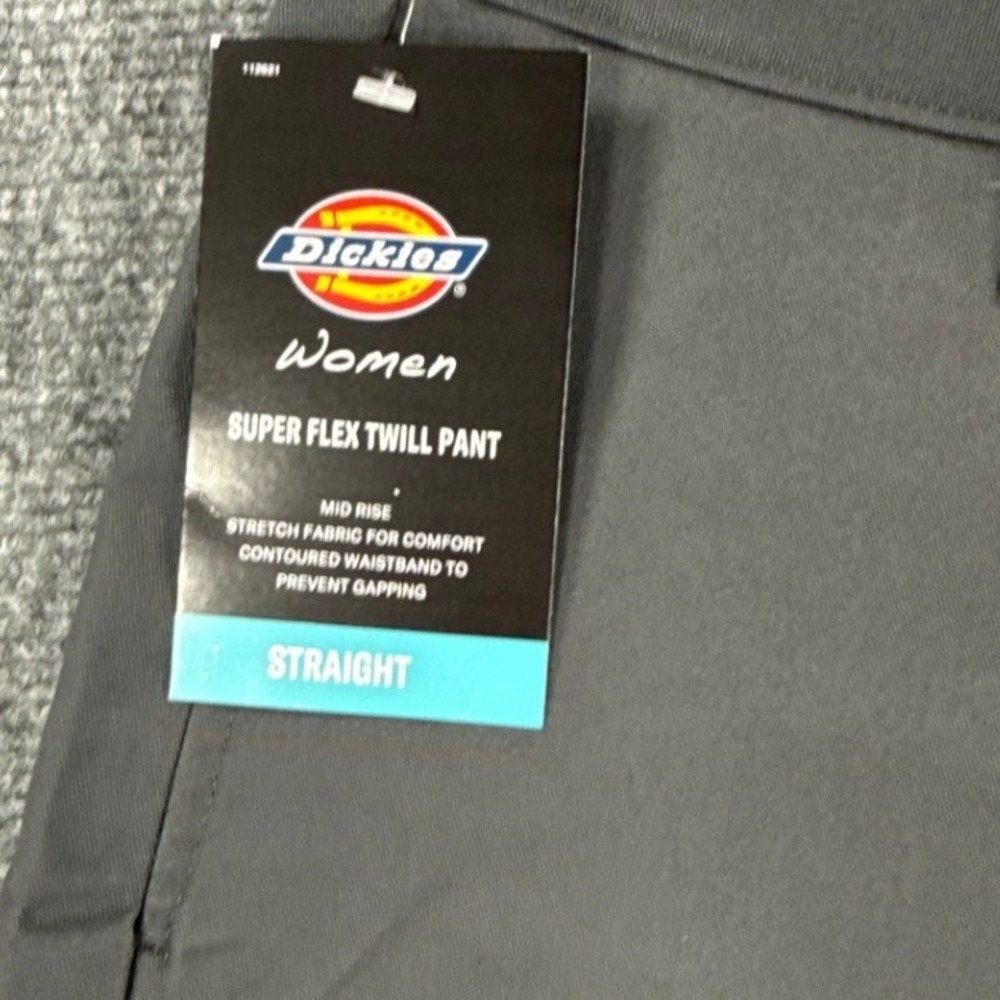 Dickies FLEX Womens Size 4 27R Charcoal Straight Leg Work Pants Lot of 3 NEW - Picture 13 of 13